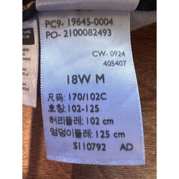 Levi's Women 315 Shaping Bootcut Mid Rise Zip Fly Stretch Jeans 18W Dark Blue - Picture 13 of 16